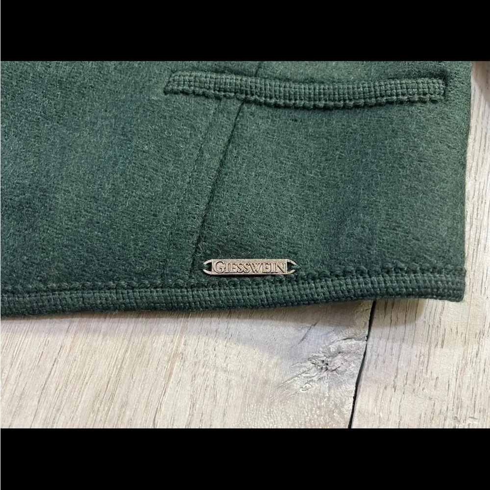Giesswein Wool Jacket Women’s Green Blazer Size U.S. 6 - Picture 4 of 9